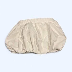 White cotton poplin balloon mini skirt‎ size S by Tresser